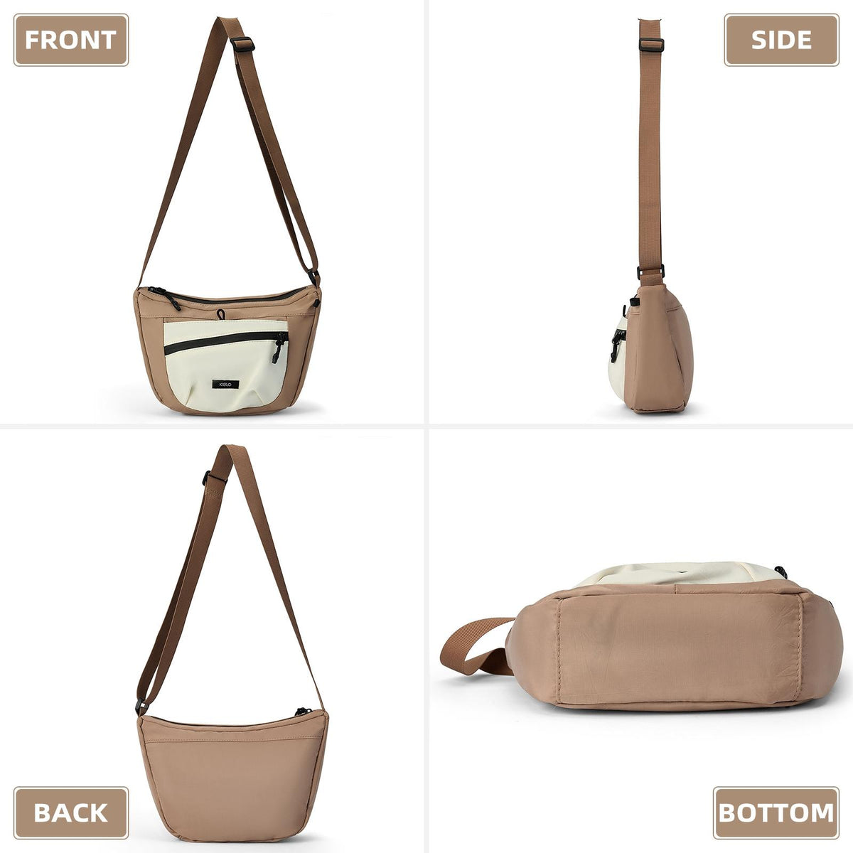 Women's Solid Color Crossbody Bag Fashionable Large Capacity Shoulder Bag For Work School Casual Trendy Versatile High-quality Daily Commuting Bag - image 7