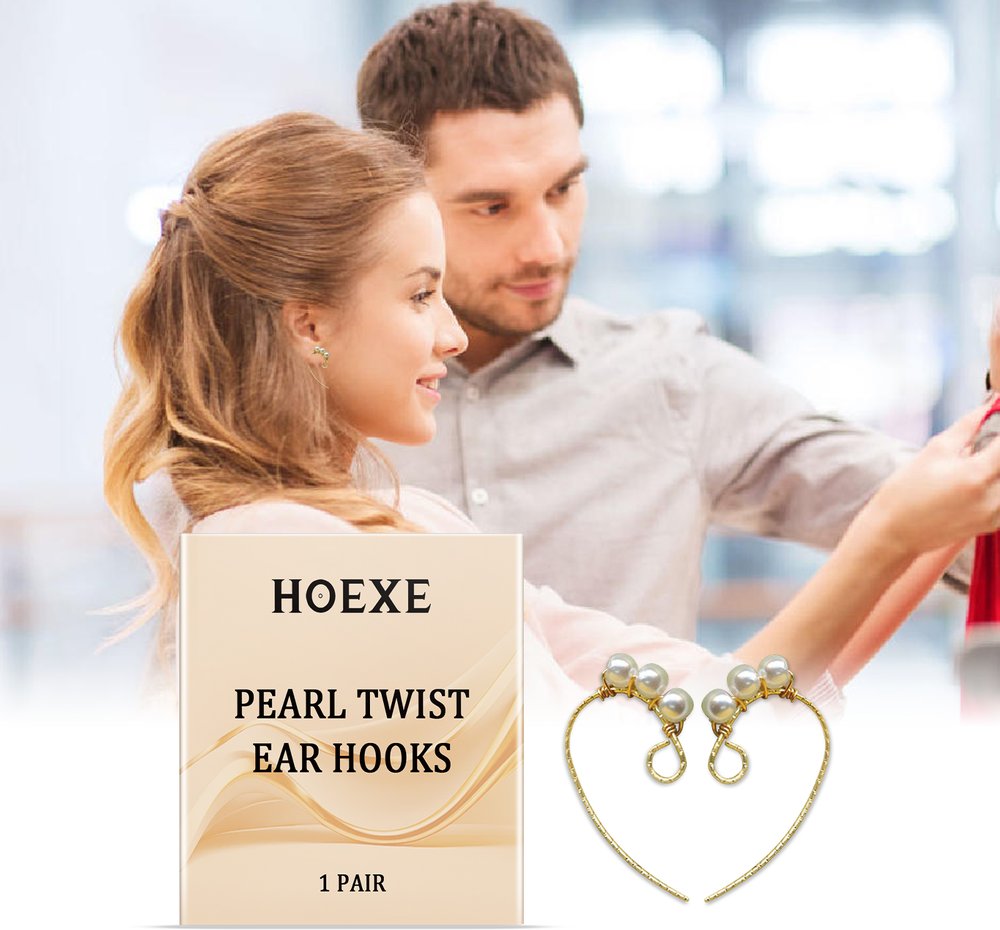 Hoexe Twisted Pearl Hook Earrings - image 4