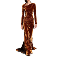Velvet Off-Shoulder Bodycon Pencil Dress - image 5