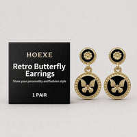 Vintage Butterfly Earrings - image 1
