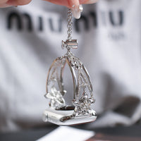 Starburst Rhinestone Watch Chain Band - image 1
