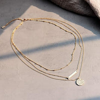 Gold Layered Choker Necklace - image 5