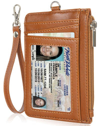 Faux Leather Zip Multi-Card Holder - image 8