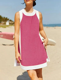 Women's Casual Multicolor Round Neck Sleeveless Top With Shorts Suit - image 7