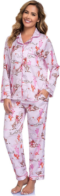 Pijama de manga larga con botones y bolsillo - image 8