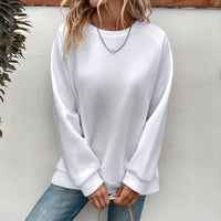 Women's Loose Sports Round Neck Sweatshirt - image 5