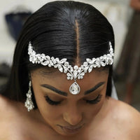 Bridal Crystal Head Chain - image 1