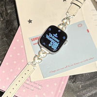 Heart Polka Dot Leather Watch Band - image 6