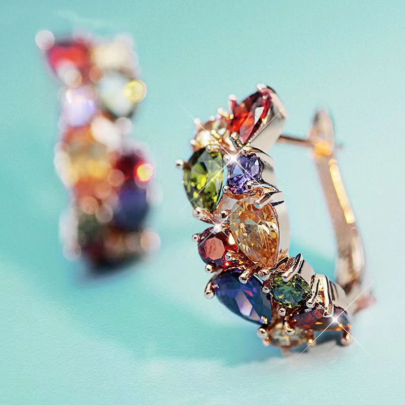 Crystal Zircon Ear Cuff Earrings - image 10