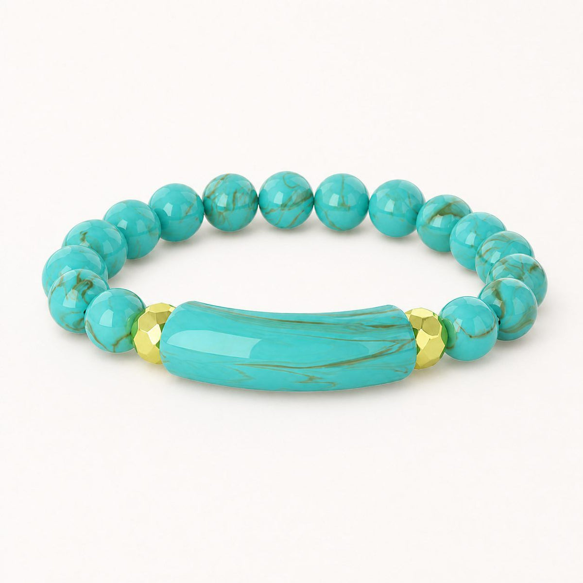 Green Chip Bead Bracelet - Classic - image 5