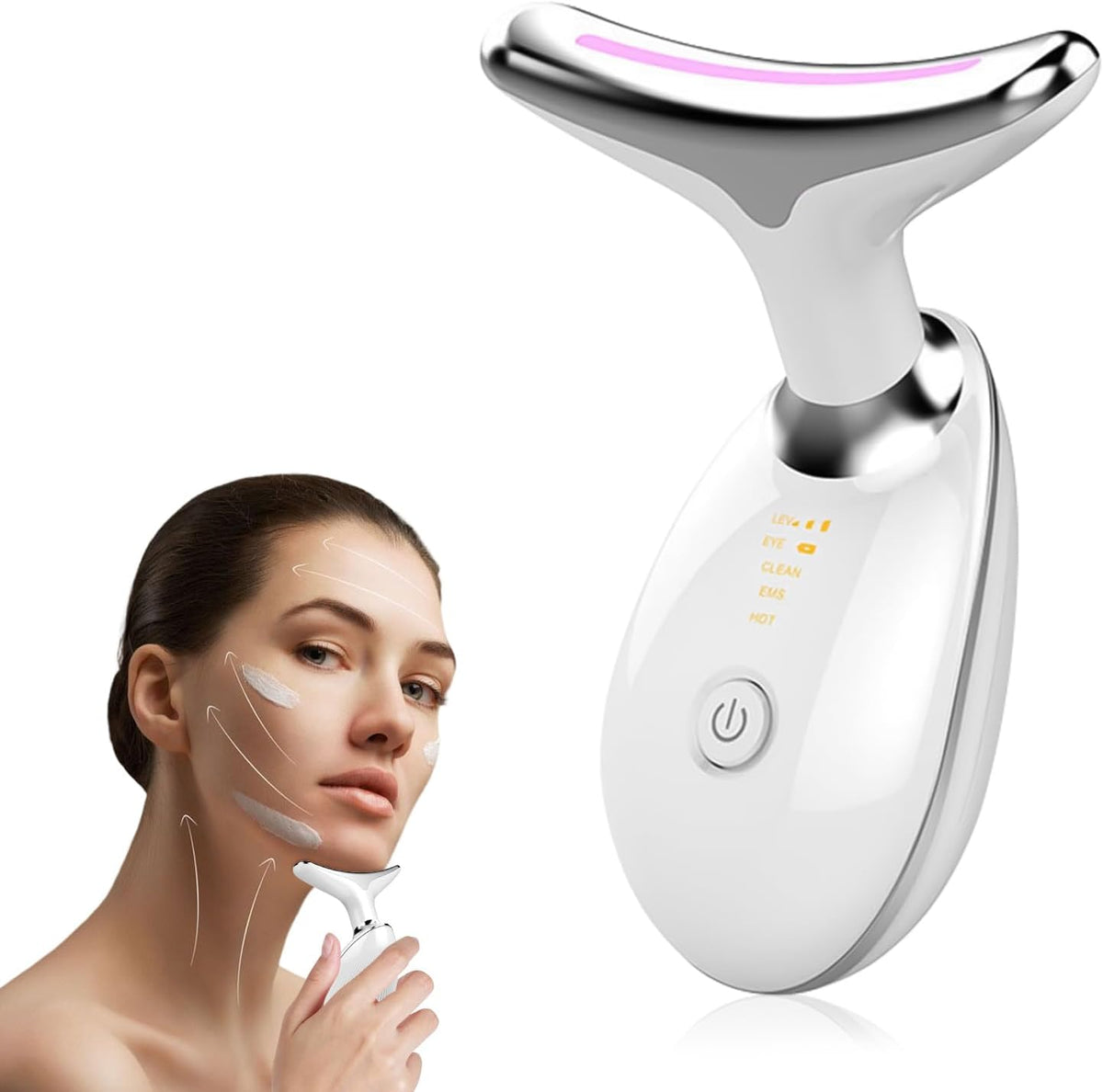 Neck Face Massager Face Sculpting Tool 3 Colour Modes And Vibration For Facial Massager For Double Chin - image 8