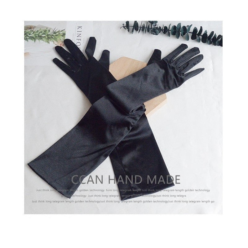 Satin Long and Short Gloves - image 2