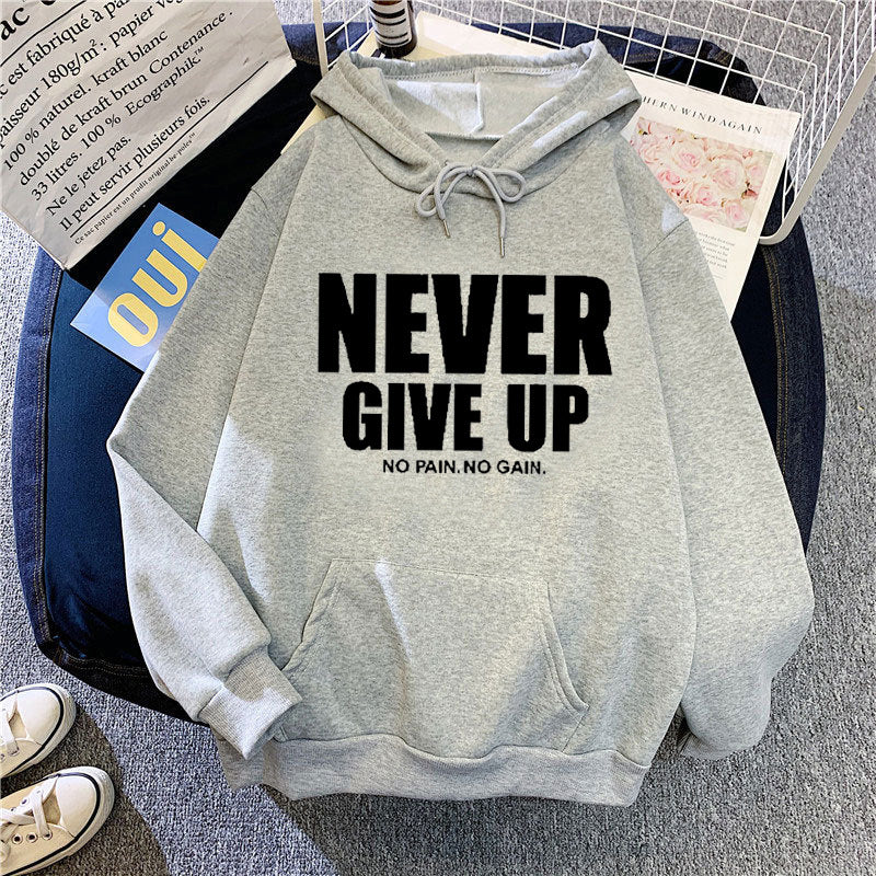 Women's Letter Print Hooded Sweatshirt - image 7