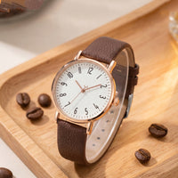 Casual Leather Strap Quartz Watch - image 6
