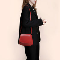 Vegan Leather Saddle Crossbody Bag - image 6