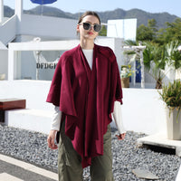 Solid Color Simple Side Strap Shawl Knitted Shoulder Strap - image 2
