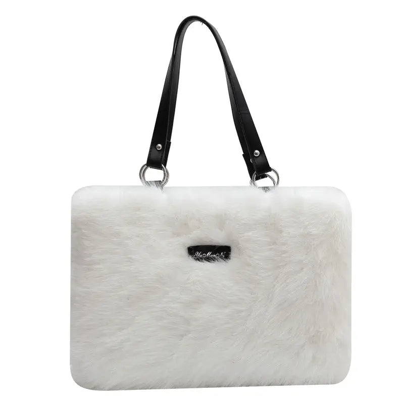 Bolso de hombro de felpa floral - image 9