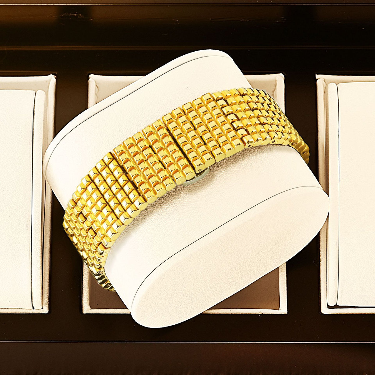 Vintage Petite Gold Quartz Watch - image 3
