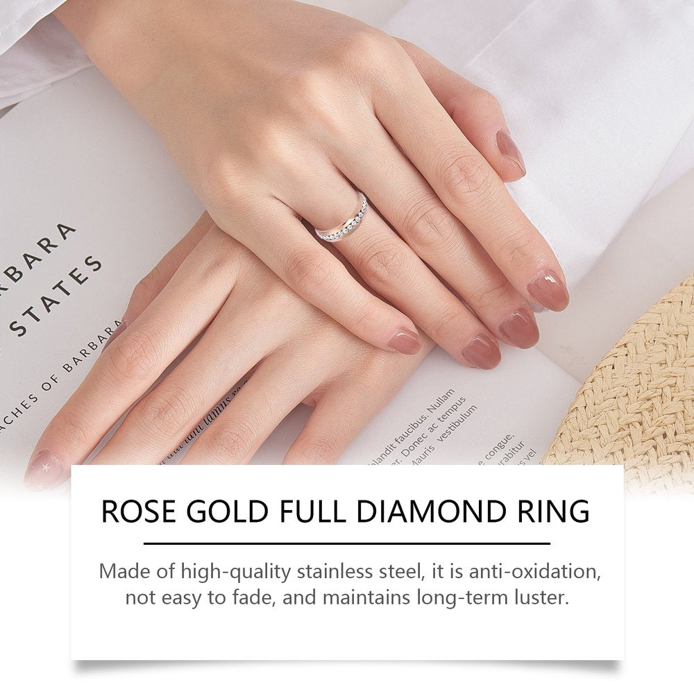 Rose Gold Ring Women's Light Luxury Jewelry Ring Fine Matching Niche - image 4