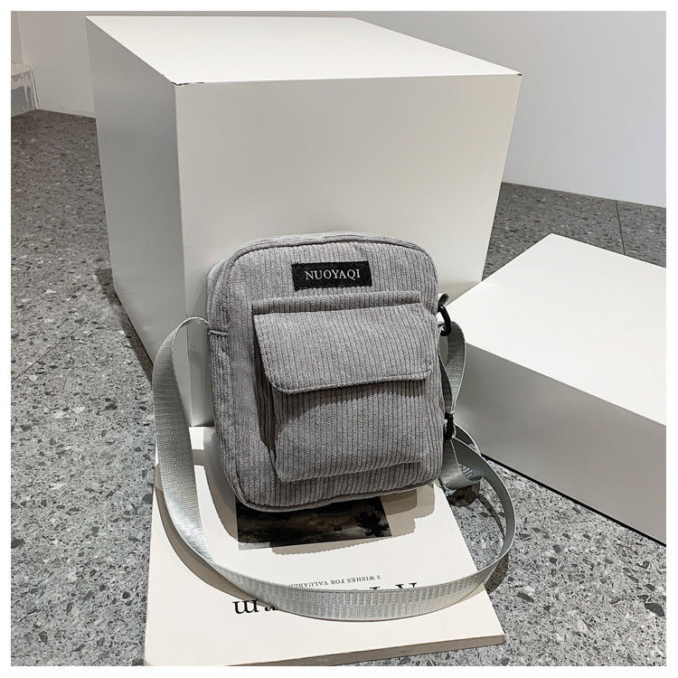 Corduroy Canvas Crossbody Bag - image 8