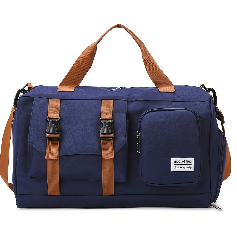 Women's Gym Duffel Bag with Shoe Compartment, Large Travel Weekender Bag with Crossbody Strap - image 8
