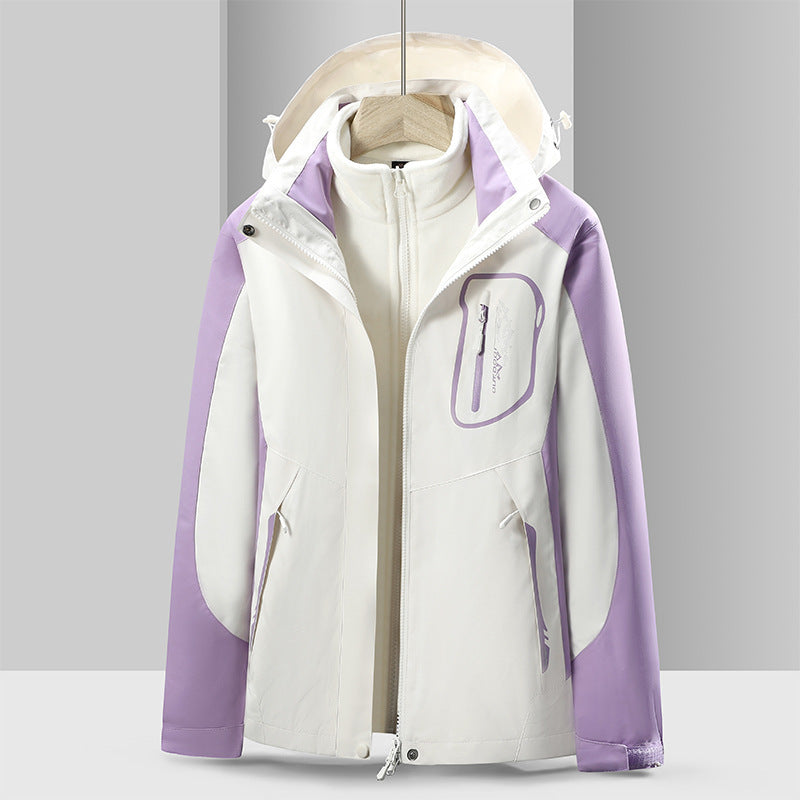 Women's 3-in-1 Waterproof Hooded Hiking Jacket - image 3