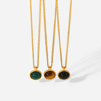 Gold Stainless Steel Chain Necklace - image 4