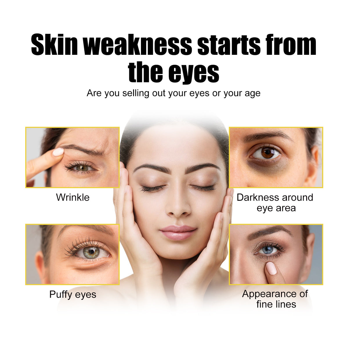 EELHOE Collagen Gold Eye Mask Firming Eye Patches For Dark Circles And Puffy Eyes - image 4