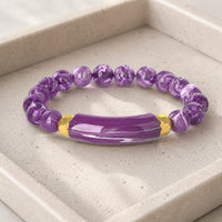 Purple Chip Bead Bracelet - image 8