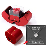 Red Apple Rose Jewelry Gift Box - image 11