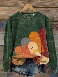 Women's Crew Neck Animal Print Sweatshirt - image 11