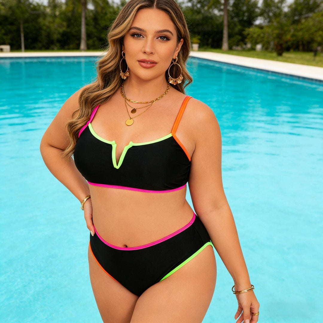 Elegant And Fashionable Women's Style Women's Swimsuit For Beach Vacation Stylish One Piece With High Neck - image 7