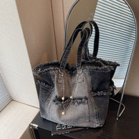 Ombre Denim Shoulder Bag - image 7