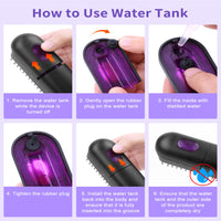 Hair Straightener Brush, Ionic Plus Steam Straightening Brush For Smooth, Anti-frizz Hair, Anti-Scald Ceramic Straightening Comb, Heated Straightener Brush Flat Iron Fast Heating For Home Salon - image 4