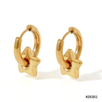 Star, Moon & Heart Huggie Earrings - image 7