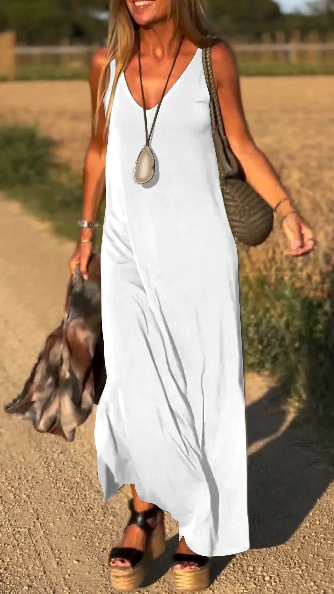 Female Sexy Trend V-neck Strap Dress - image 11