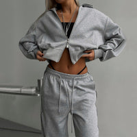Sports Lace Trousers Two-piece Set - image 1