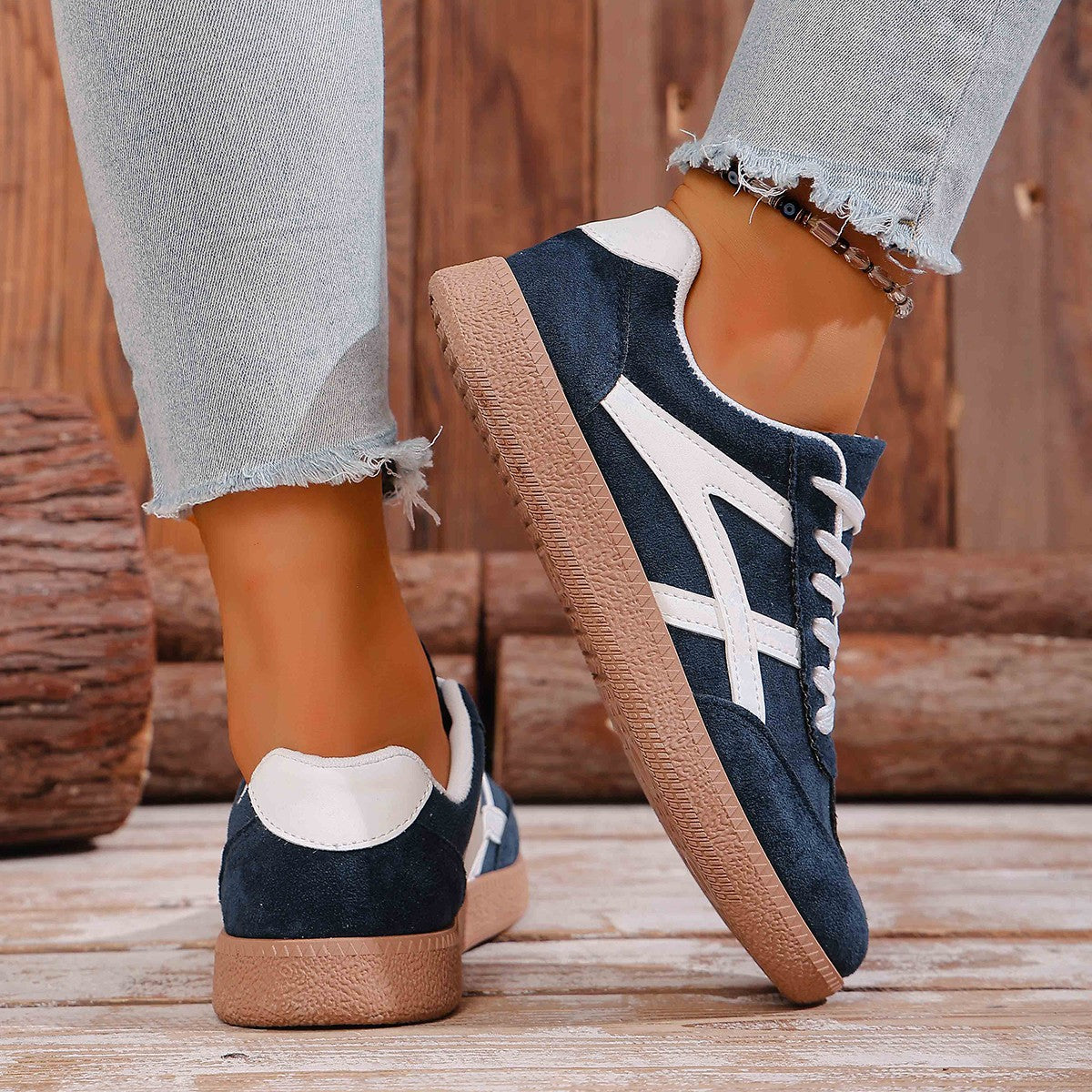 Women's Casual Lace-Up Canvas Sneakers - image 2