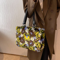 Floral Plush Shoulder Bag - image 5