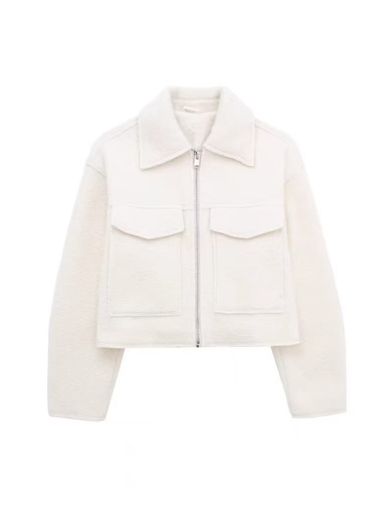 Classic Short Textured Coat - image 11
