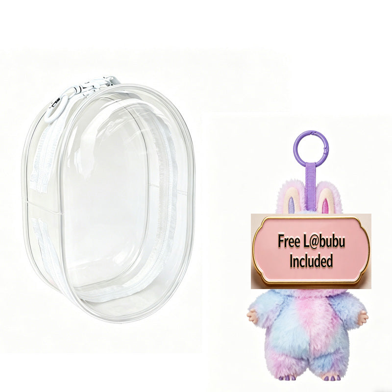 Doll Backpack,Mini Storage Case,PVC Dustproof Small Doll Bag For Mini Dolls Figures,labubu Doll Bag - image 6