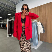 Solid Color Fashion Casual Small Suit Coat For Women - image 4