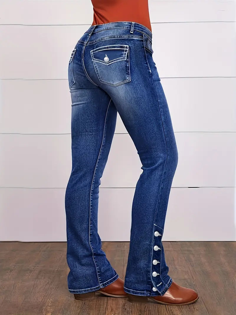 Mid-Rise Classic Blue Skinny Jeans - image 2