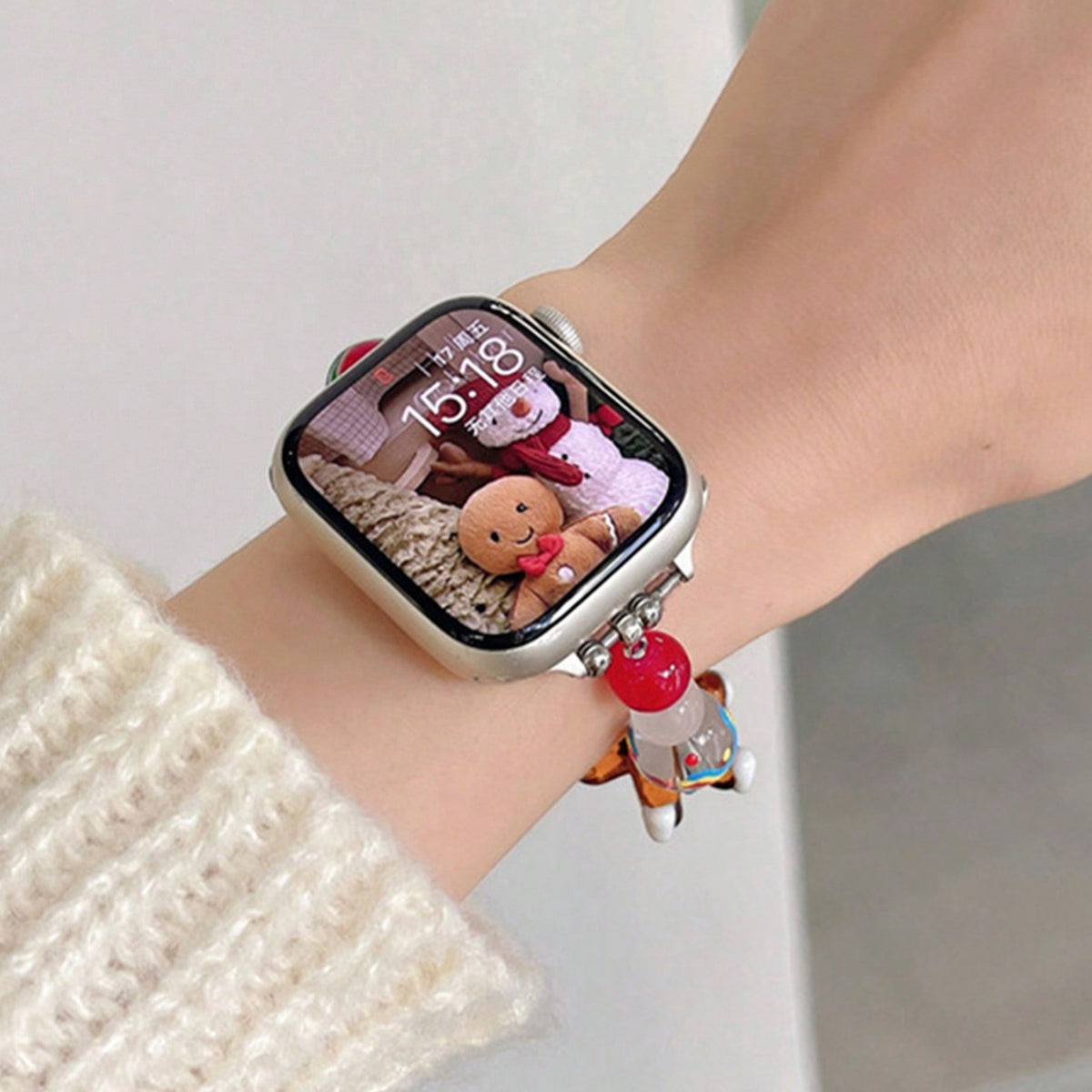 Christmas Beaded Band Compatible with Apple Watch - image 4