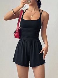 Womens Strap Casual Tube Top Jumpsuit Shorts - image 6