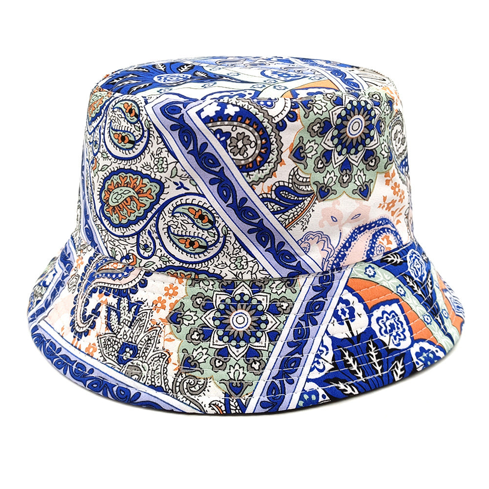 Paisley Bucket Hat Color Matching Printing Double-sided Wear - image 10