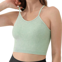 Women's 3 Pack Ribbed Crop Tank Tops, Sleeveless Round Neck Basic Cami Crop Tops - image 10
