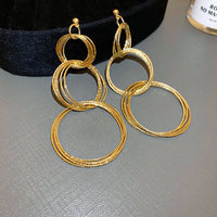 Bold Metal Statement Earrings - image 2