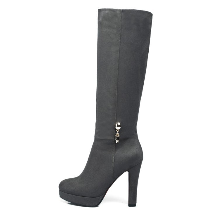 Women's Pointed Toe High-Top Boots - image 4