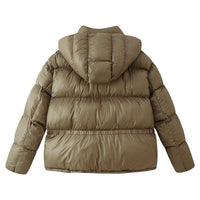 Women's Color Block Hooded Padded Coat - image 2